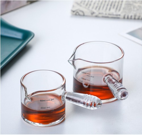 Wholesale glass ice tea glasses Small milk cups ounce coffee measuring cups glass tea cups