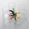 Borosilicate Glass Tea Cup Multiple Color Handle glass tea cups of free OEM Cup 300ml Capacity