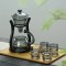 Distributor New Style Glass Teapot Heat Resistant Glass Tea Set Magnetic Water Grey Glass Tea Set