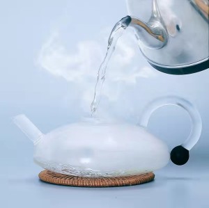 Personalized high borosilicate glass brewing tea belt filter tea glass home herbal tea set teacup