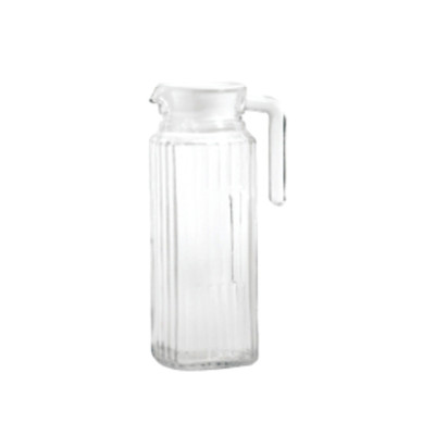 1100ML Clear Glass Pitcher with Handle & Drinking Water Jug & Glass Water Carafe