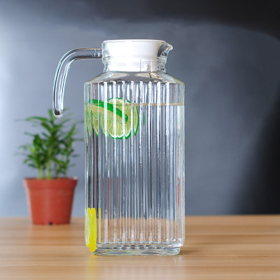 Wholesale Water Drinking Bottle Glass Transparent Water Jug Pitcher water glass pitcher
