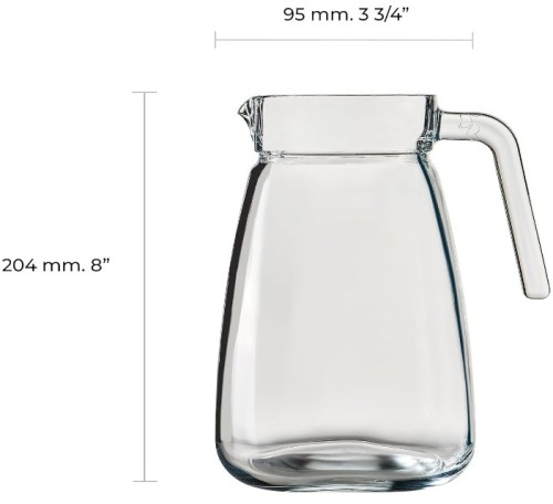 Buy High Quality Large Glass Pitcher with Trendy Designed Household Kitchenware Large Glass Pitcher