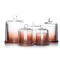 Wholesale Customized Clear Empty Luxury Glass Candle Jars And Containers With Lid glass canisters