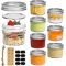 Wholesales 2014 New Mini Regular Mouth Mason Jar with Lids and Seal Bands Small glass canisters