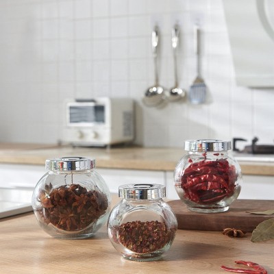 Airtight Glass Storage Jar Leak Proof Glass Canisters For With Lids Dry Food Cereal Candy Jam Sauce