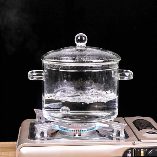 ODM manufactured Cookware Soup Glass Cooking Pot for Cooking Transparent OEM Glass Heat Resistant