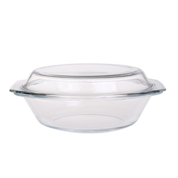 high quality OEM design wholesale borosilicate casserole microwave oven safe Glass Pot Cooking