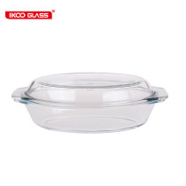 high quality OEM design wholesale borosilicate casserole microwave oven safe Glass Pot Cooking