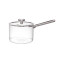 manufactured hot selling OEM High Borosilicate Glass cooking pot Cookware Glass Milk pot