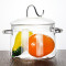 2024 Online hot sales heat resistant Glass soup pot high borosilicate glass cooking pot OEM