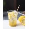 Wholesales 2024 New design 350ml fancy design handmade coffee cold drink of glass coffee cup