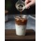 Wholesales 2024 New design 350ml fancy design handmade coffee cold drink of glass coffee cup