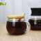Hot sale Borosilicate Glass Tea/ Coffee/Water Mug With Bamboo Spoon and lid glass coffee mugs