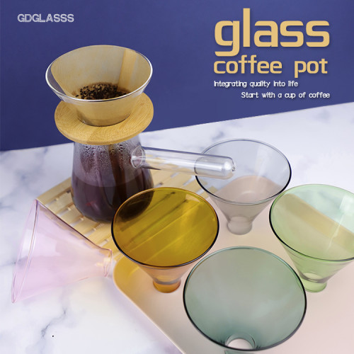 Hot selling new design Factory Outlet 2021 hot selling new style high borosilicate glass coffee pot