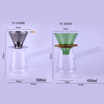Hot selling new design Factory Outlet 2021 hot selling new style high borosilicate glass coffee pot