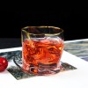Hot selling products 2023 high quality heavy bottom Japan crystal whiskey glasses with gold rim
