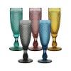 2024 planner solid color embossed vintage champagne flute glass cocktail coupe colorful diamond