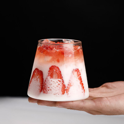 Whosales Best Selling Fuji Mountain Whiskey Glass Shaped Custom Whisky Tumbler Wine whiskey glasses