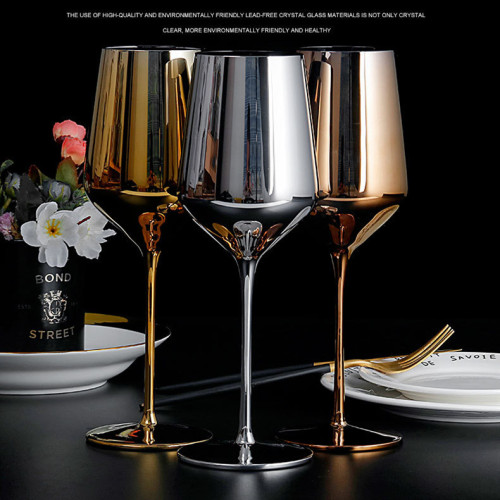 2024 Custom Rose Gold Copper Gold Plated Cocktail Wine Glasses Goblet Champagne Cocktail Glasses