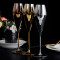 2024 Custom Rose Gold Copper Gold Plated Cocktail Wine Glasses Goblet Champagne Cocktail Glasses