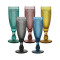Machine Made Dishwasher Safe Colored Wedding Glass Champagne Flute Glass Colorful Cocktail Glasses