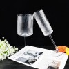 2024 Unique glass goblet set kitchen&tabletop Clear Hand Blown red wine glass Cups Crystal