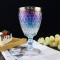 Wine Glass Goblet Stemmed Colored Iridescent Glassware Rainbow Home Custom Cheap Cocktail Glasses