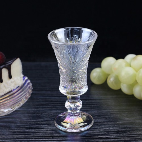 Custom cheap logo korea mini glass cup Bar stem soju shot glass vodka sake liquors Cocktail Glasses