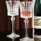 Wedding Party Event Wholesale Long Stem Wine Glass Elegant Diamond Vintage Goblets Cocktail Glasses