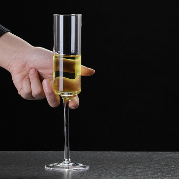 Manufactory Glass Champagne Glasses Bevel Mouth Cup Champagne Flutes Wedding Cocktail Glasses