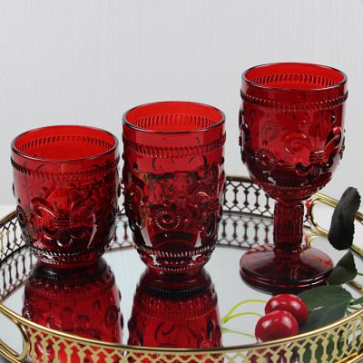Manufacturers Customized Christmas Goblet Glasses Juice Cup Green High-ball Cocktail Glasses