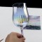 Electroplating ribbed custom logo red wine tasting glass champagne flute stemless Cocktail Glasses