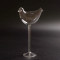 Hot sell cocktail glasses for bar bird hand made safe packing fancy glass for cocktails glass cup
