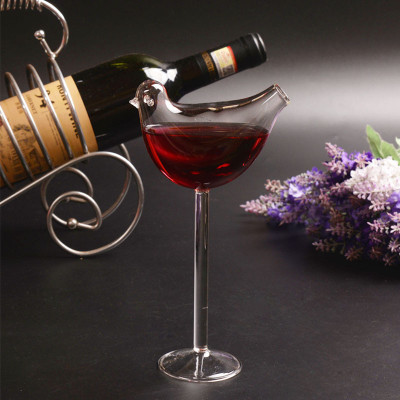 Hot sell cocktail glasses for bar bird hand made safe packing fancy glass for cocktails glass cup