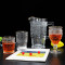 Machine-Made Sun Flower Goblets Wine Glasses Amazon Top Seller Glassware for Home Cocktail Glasses