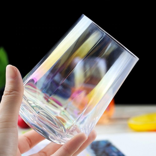 2024 New Design Luster Stemless Glass Cup Octagonal Whisky Glass Custom Whiskey Glasses with OEM