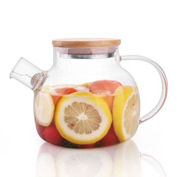 New Desgn Glass Tea Maker Heat Resistant  Borosilicate Teapot With Candle Heating glass teapot