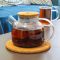 New Desgn Glass Tea Maker Heat Resistant  Borosilicate Teapot With Candle Heating glass teapot