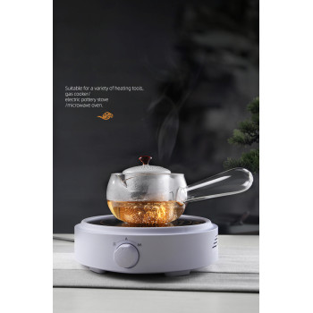 Hot selling Glass Tea Set with elegant transparent  and delightful for customzied LOGO for house