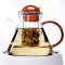 2024HOT SALE hand made mouth blown heat resistant borosilicate glass teapot Glass Tea Set with OEM