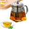 Heat Resistant Glass Teapot With Stainless Steel Infuser Heated Container Tea Pot Good glass teapot