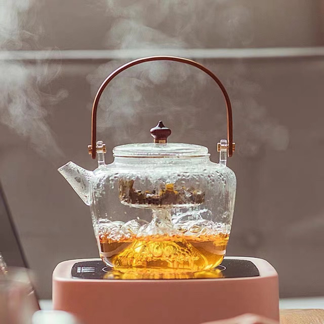 glass teapot