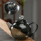 2024 Manufactory The new retro Starry cover glass teapot Flower Tea with black glass mini heating