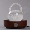 Hot selling Japanese tea cloud lift beam electric clay oven flower tea cooling kettle glass teapot
