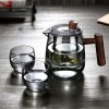 2024 hot selling Glass Tea Set free oem 480ML high borosilicate glass teapot elegant series set