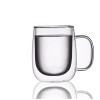 Factory wholesale CnGlass  glass coffee mug high quality handmade double wall glass coffee mugs