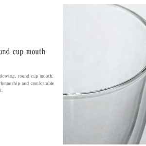 2024 hot selling 350ml 400ml Turkish coffee mug High borosilicate Double wall glass coffee mugs