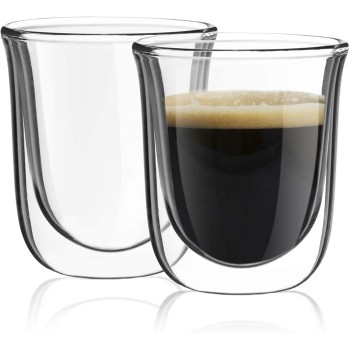 Hot Sale OEM new deisgn Double Walled Espresso Cups High Borosilicate glass coffee mugs of bar