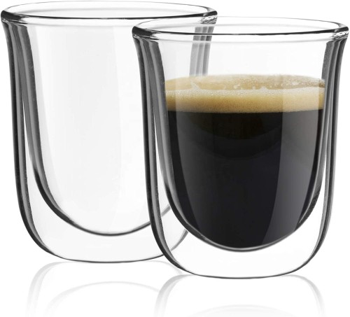 Hot Sale OEM new deisgn Double Walled Espresso Cups High Borosilicate glass coffee mugs of bar